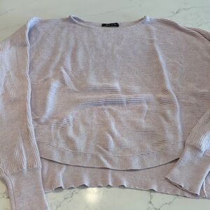 BLVD Soft Lavender Crew Neck Sweater